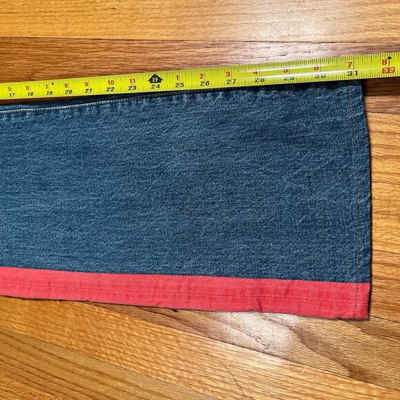 Kapital Red Stripe Blue Denim Jeans 28” x 31” Made in Japan Americana Button Fly - Picture 8 of 14